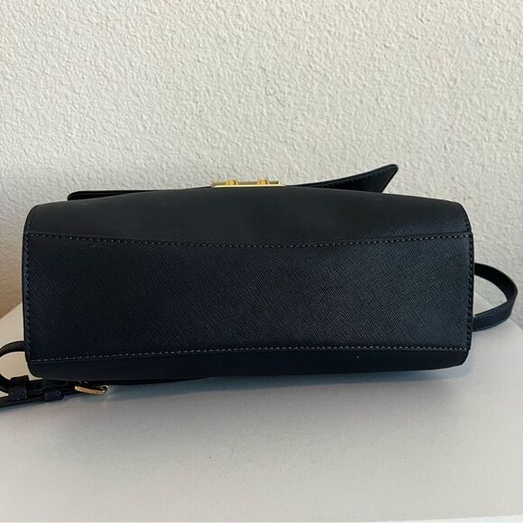 MICHAEL KORS Blue Selma Mercer Raven Bedford Chain Satchel Crossbody - Picture 6 of 13